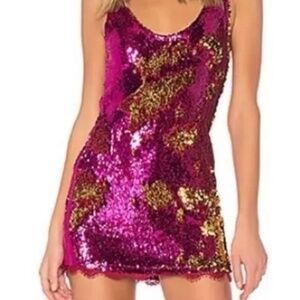 Free People Intimately, ‘Seeing Double’ spaghetti strap mini-dress. Size XS / S